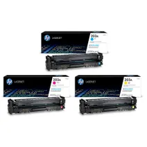 HP 203A 3 Colour Toner Cartridge Multipack