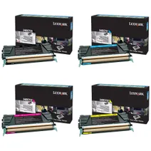 Lexmark 24B57 4 Colour Return Program Toner Cartridge Multipack