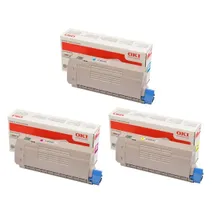 Oki 4647110 3 Colour Toner Cartridge Multipack