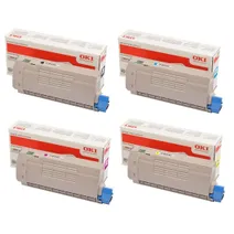 Oki 4647110 4 Colour Toner Cartridge Multipack