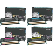 Lexmark C734A1 4 Colour Toner Return Program Cartridge Multipack