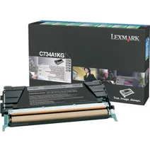 Lexmark C734A1KG Black Return Program Toner Cartridge - (0C734A1KG)