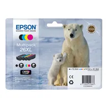 Epson 26XL 4 Colour High Capacity Ink Cartridge Multipack - (T2636 Polar Bear)