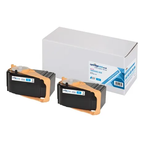 Compatible Xerox 106R02602 Cyan Toner Cartridge Twin Pack