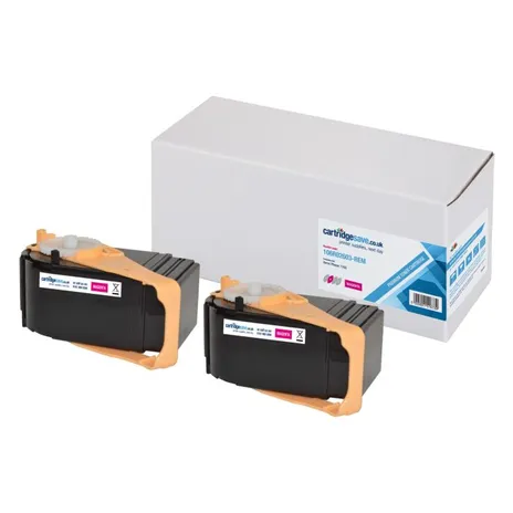 Compatible Xerox 106R02603 Magenta Toner Cartridge Twin Pack
