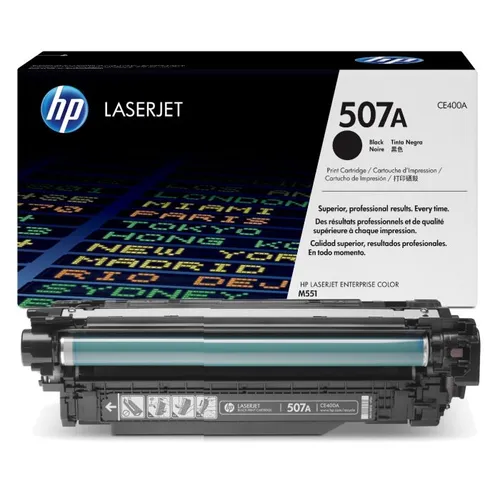 HP 507A Black Toner Cartridge - (CE400A)