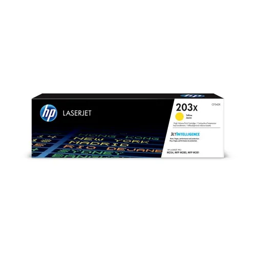 HP 203X High Capacity Yellow Toner Cartridge - (CF542X)