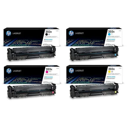 HP 203X High Capacity 4 Colour Toner Cartridge Multipack