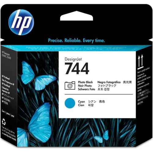 HP 744 Photo Black and Cyan Printhead (F9J86A)
