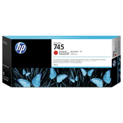 HP 745 High Capacity Chromatic Red Ink Cartridge (F9K06A)