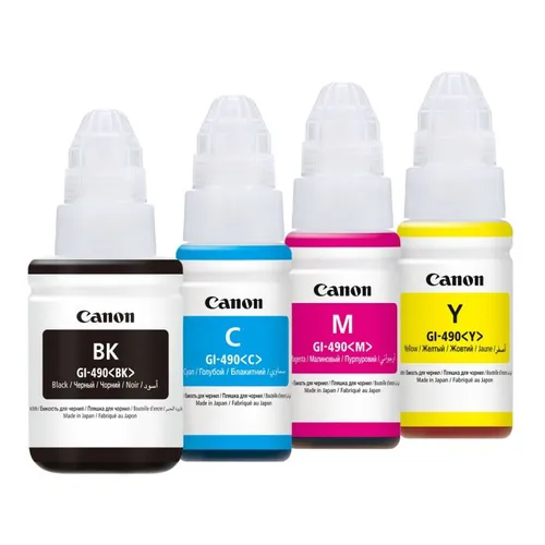 Canon GI-490 4 Colour Ink Bottle Multipack