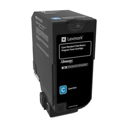 Lexmark 74C2SC0 High Capacity Cyan Return Programme Toner Cartridge