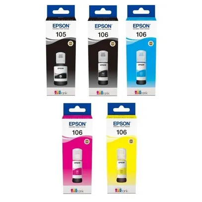 Epson 105/106 5 Colour Ecotank Ink Bottle Multipack