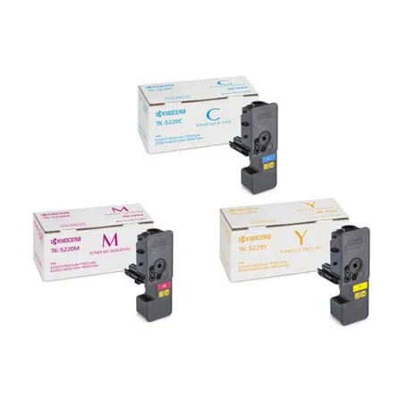 Kyocera TK-5220 3 Colour Toner Cartridge Multipack