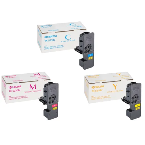 Kyocera TK-5230 High Capacity 3 Colour Toner Cartridge Multipack