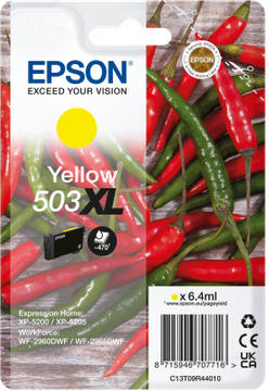 Epson 503XL High Capacity Yellow Ink Cartridge - (C13T09R44010 Chilli)