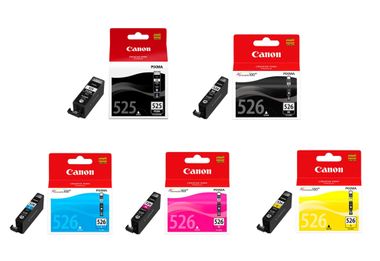 Compatible Canon PGI-525 / CLI-526 2 Black & 3 Colour Ink Cartridge  Multipack