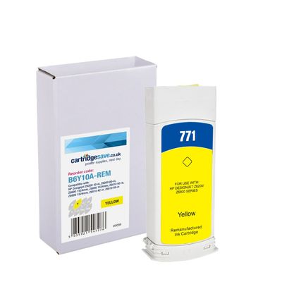 Compatible HP 771C Yellow Ink Cartridge - (B6Y10A)