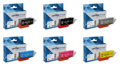 Compatible Canon PGI-530 / CLI-531 - 2 x Black & 4 x Colour Ink Cartridge Multipack