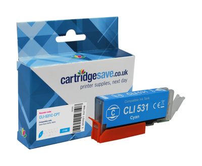 Compatible Canon CLI-531C Cyan Ink Cartridge - (6119C001)