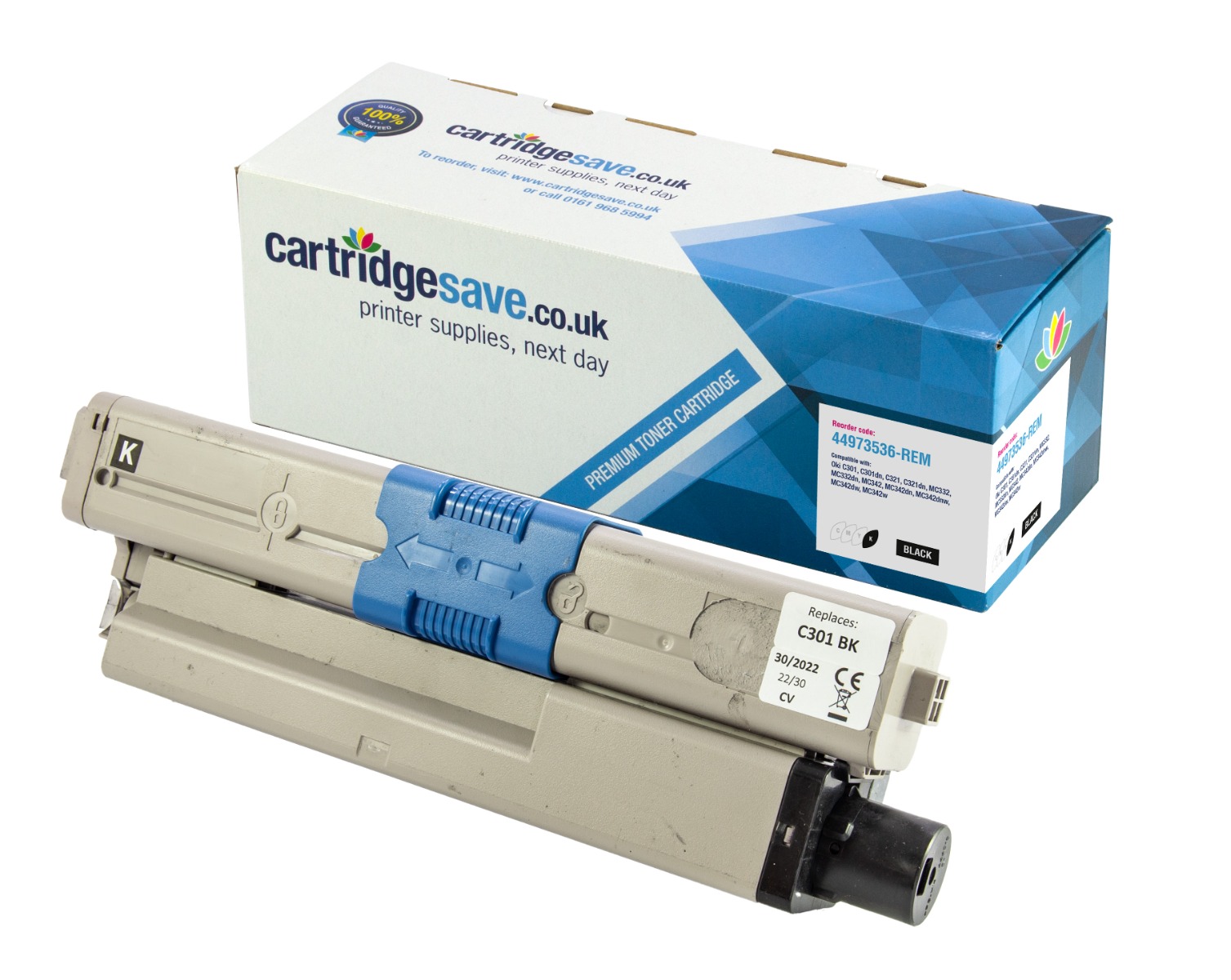 Compatible OKI 44973536 Black Toner Cartridge