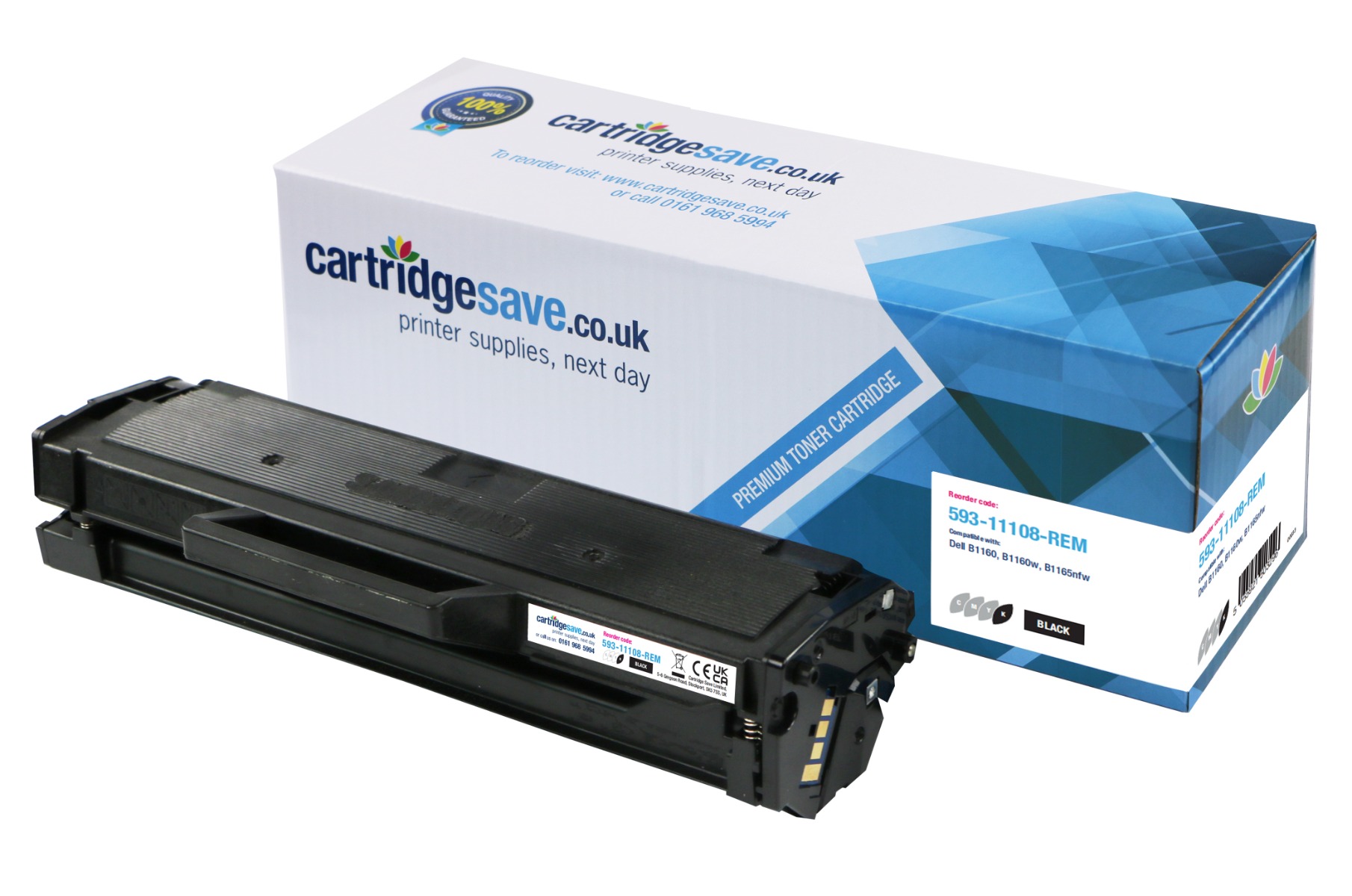 Compatible Dell HF44N Black Toner Cartridge (593-11108)