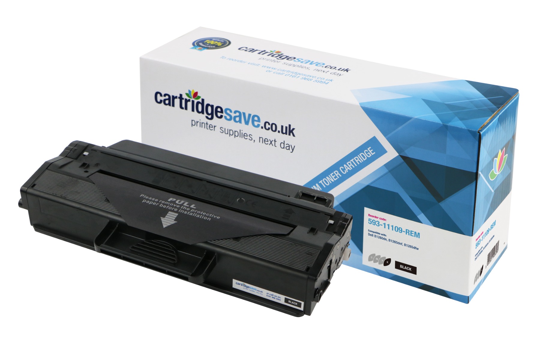 Compatible Dell DRYXV High Capacity Black Toner Cartridge (593-11109)