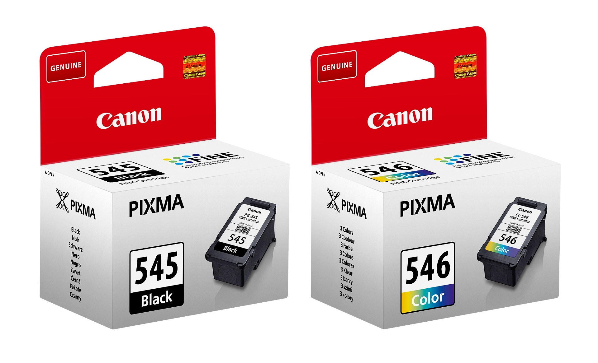 Canon PG-545 / CL-546 Black & Tri-Colour Ink Cartridge Multipack (8287B005)