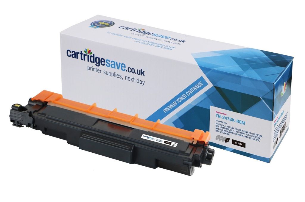 Compatible Brother TN-247BK High Capacity Black Toner Cartridge