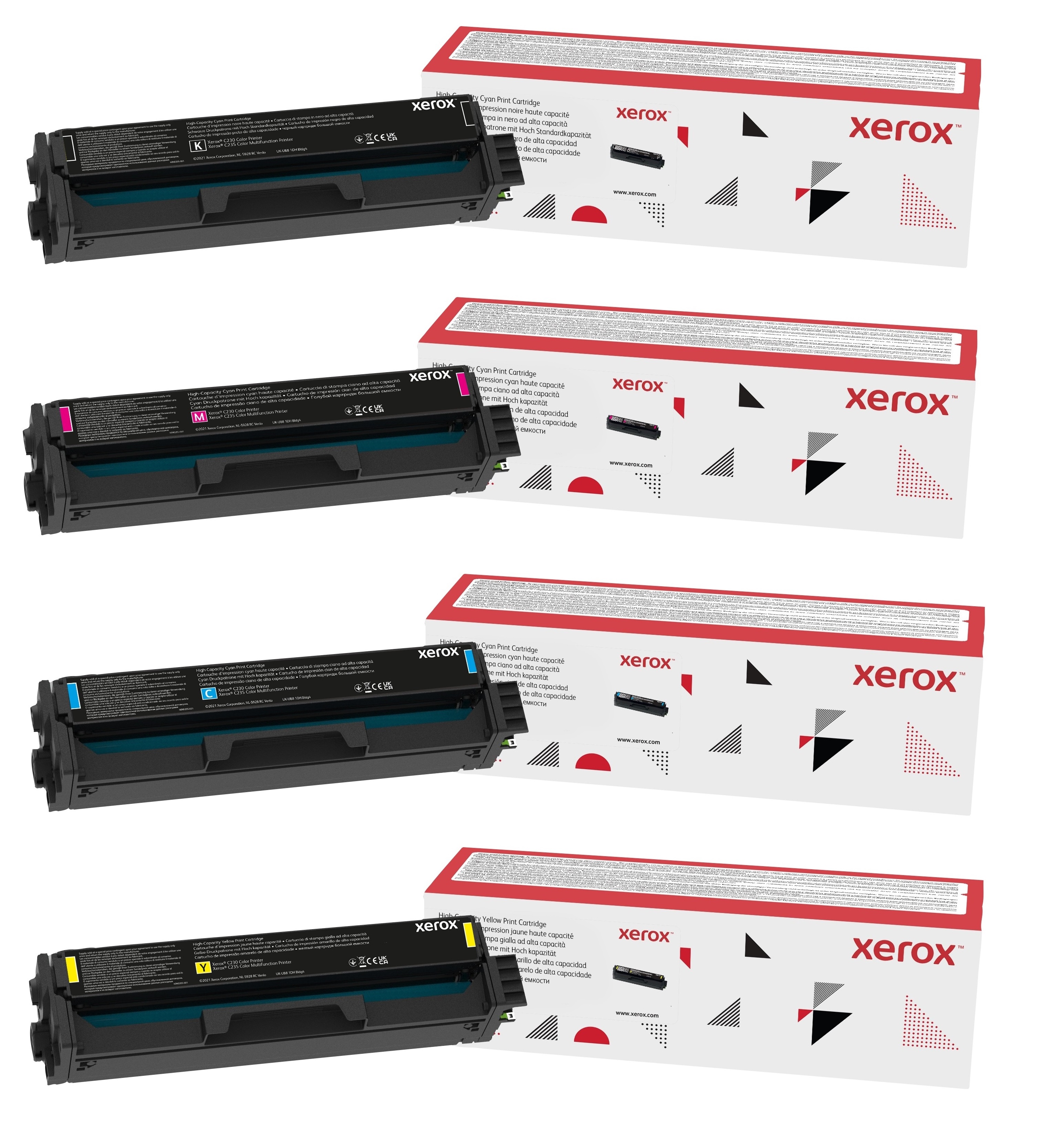 Xerox 006R0439 High Capacity 4 Colour Toner Cartridge Multipack