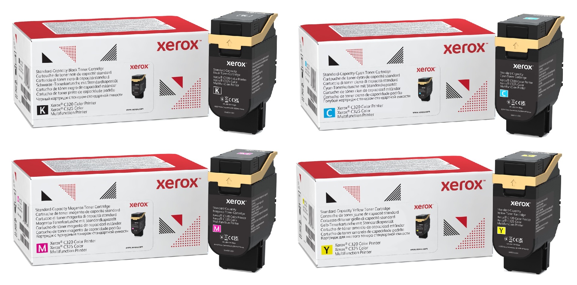 Xerox 006R0482 4 Colour Toner Cartridge Multipack