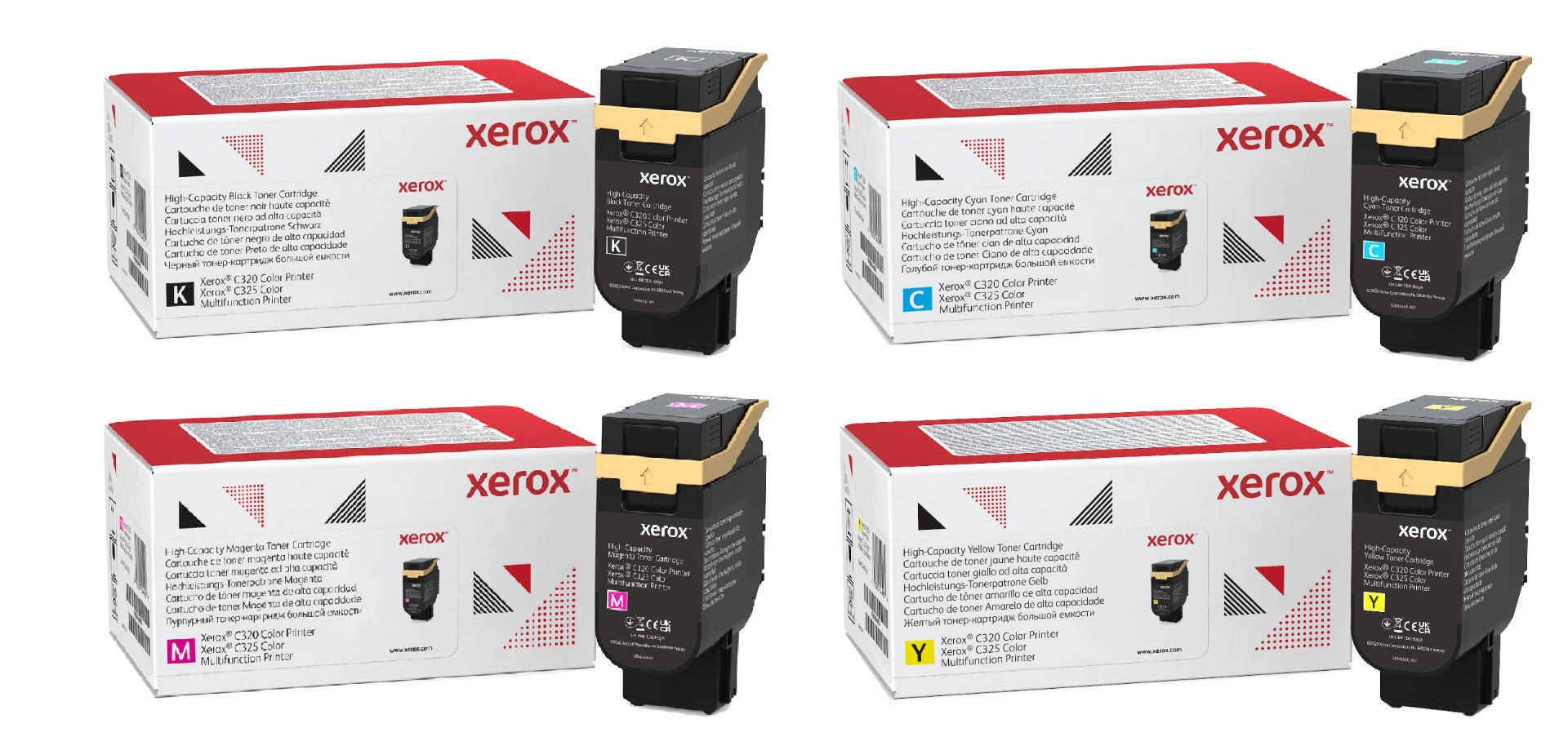 Xerox 006R0483 High Capacity 4 Colour Toner Cartridge Multipack