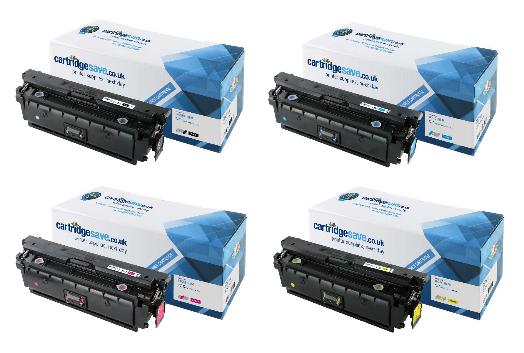 Compatible Canon 040 4 Colour Toner Cartridge Multipack