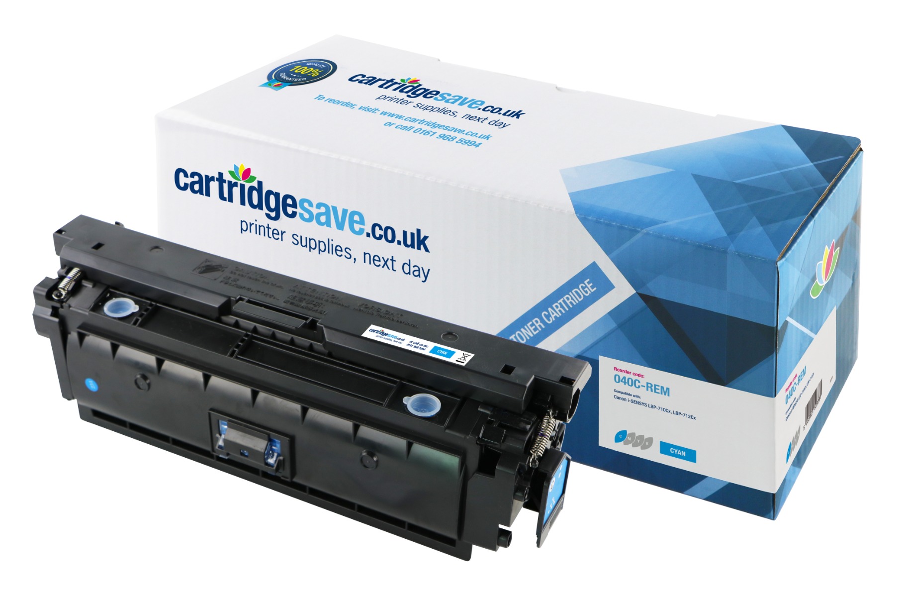 Compatible Canon 040H High Capacity Cyan Toner Cartridge (0459C001)