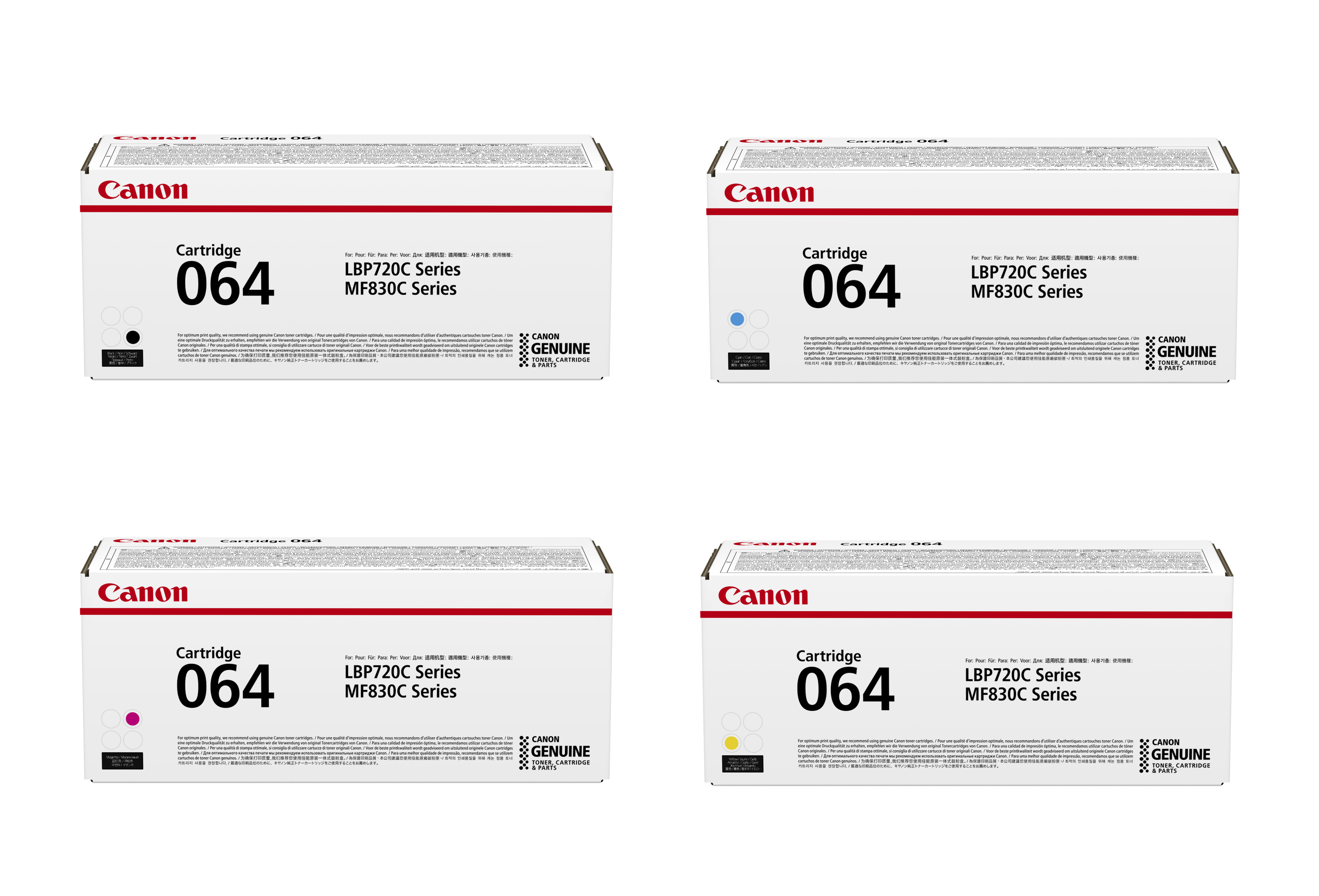 Canon 064 4 Colour Toner Cartridge Multipack