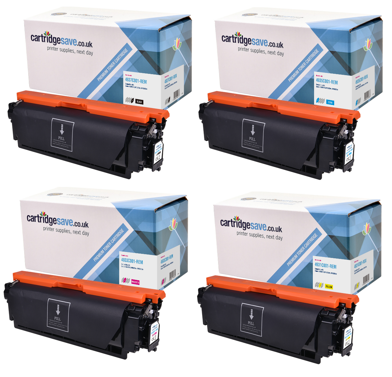 Compatible Canon 064 4 Colour Toner Cartridge Multipack