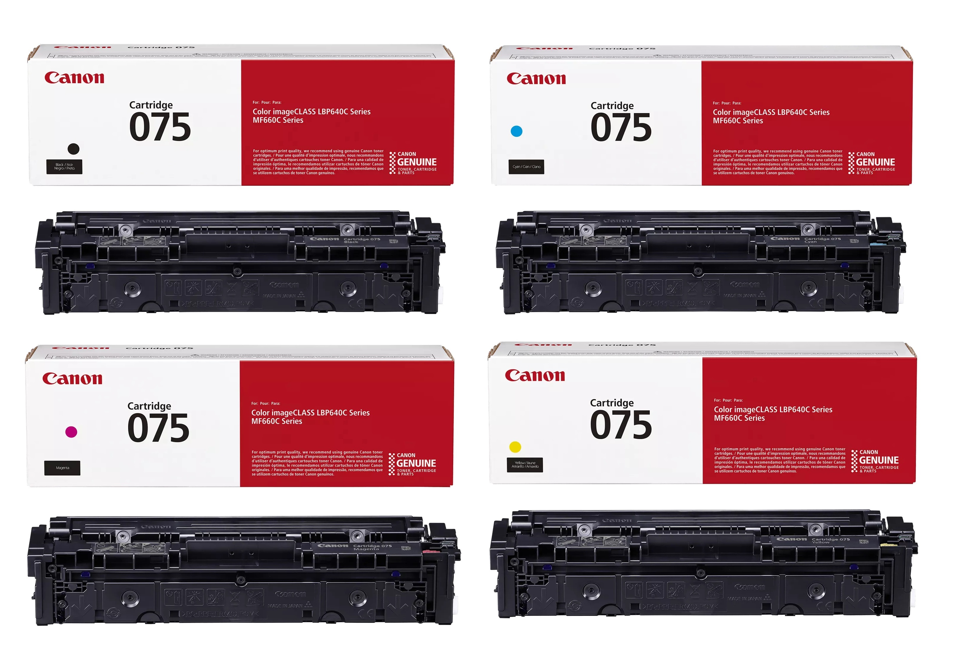 Canon 075 4 Colour Toner Cartridge Multipack 