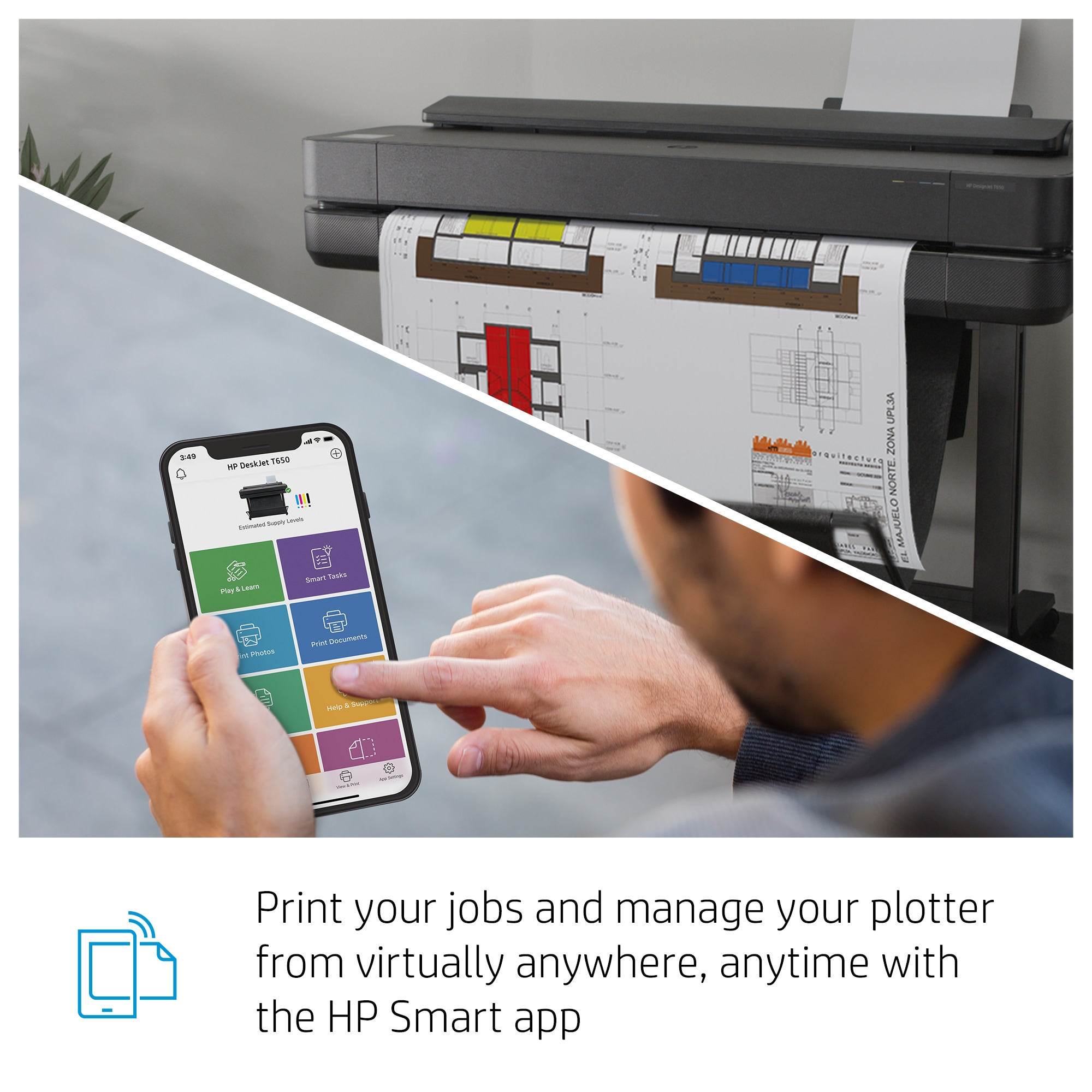 HP Designjet T650 24-in A1 Printer 2025 edition