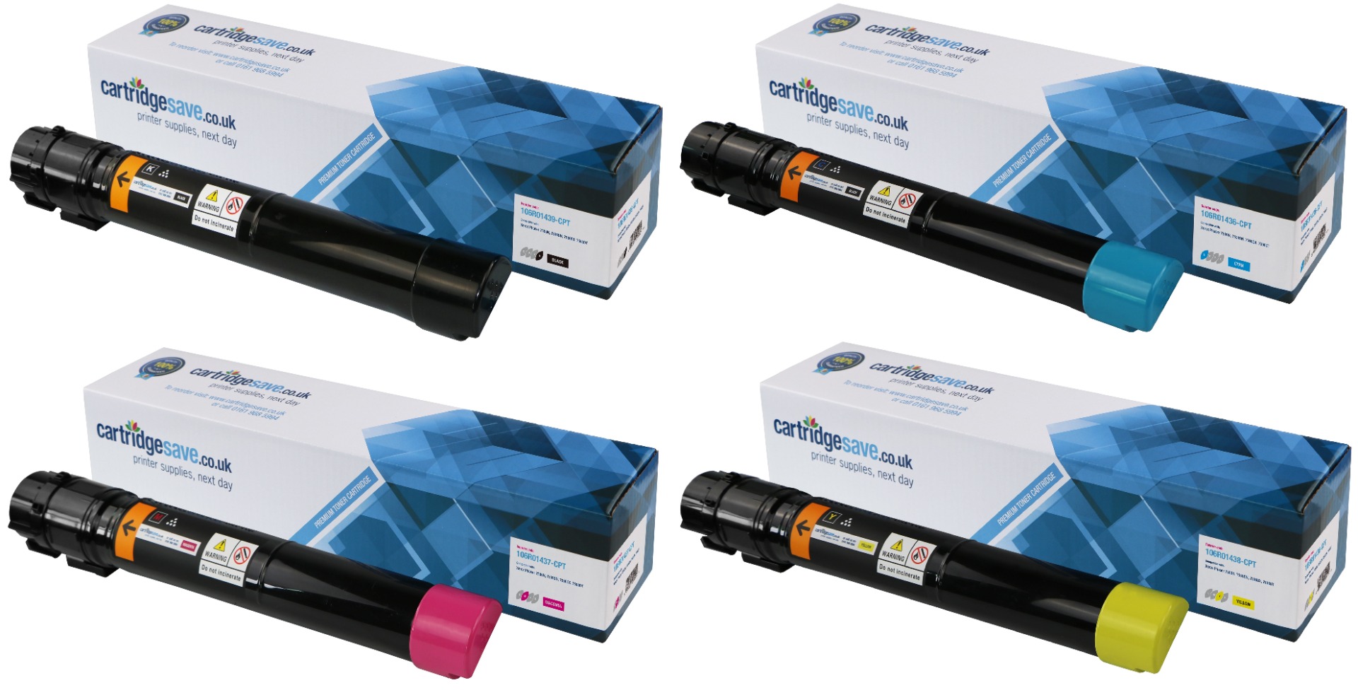 Compatible Xerox 106R0143 High Capacity 4 Colour Toner Cartridge Multipack