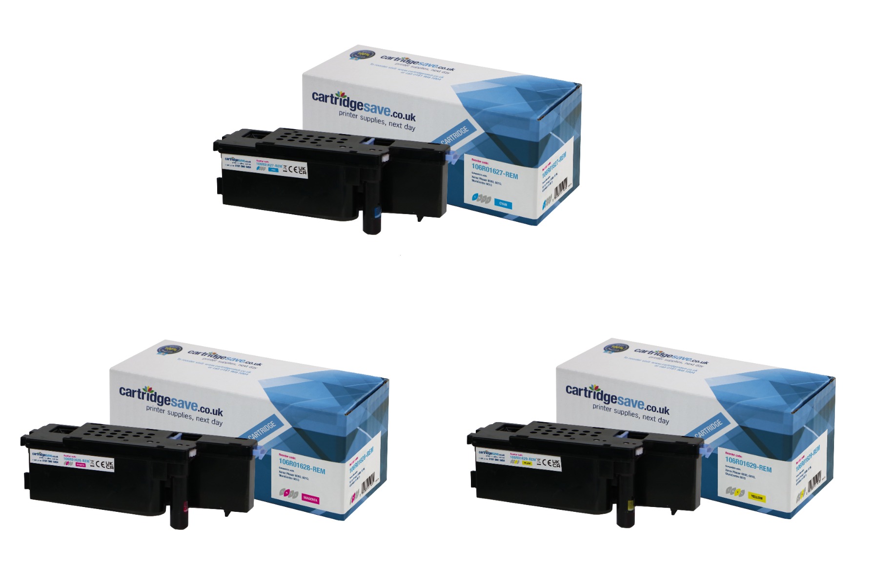 Compatible Xerox 106R016 3 Colour Toner Cartridge Multipack