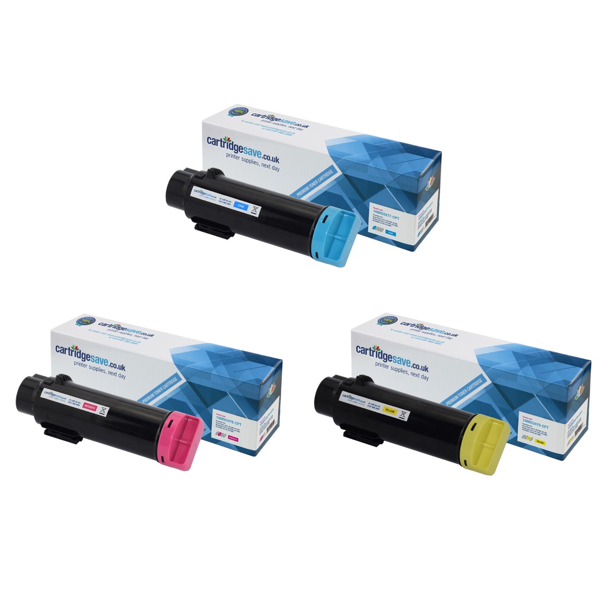 Compatible Xerox 106R0347 3 Colour Toner Cartridge Multipack