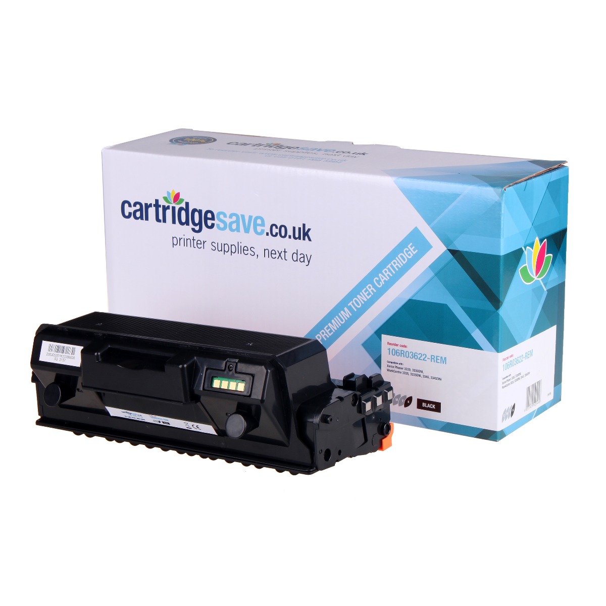 Compatible High Capacity Xerox 106R03622 Black Toner Cartridge