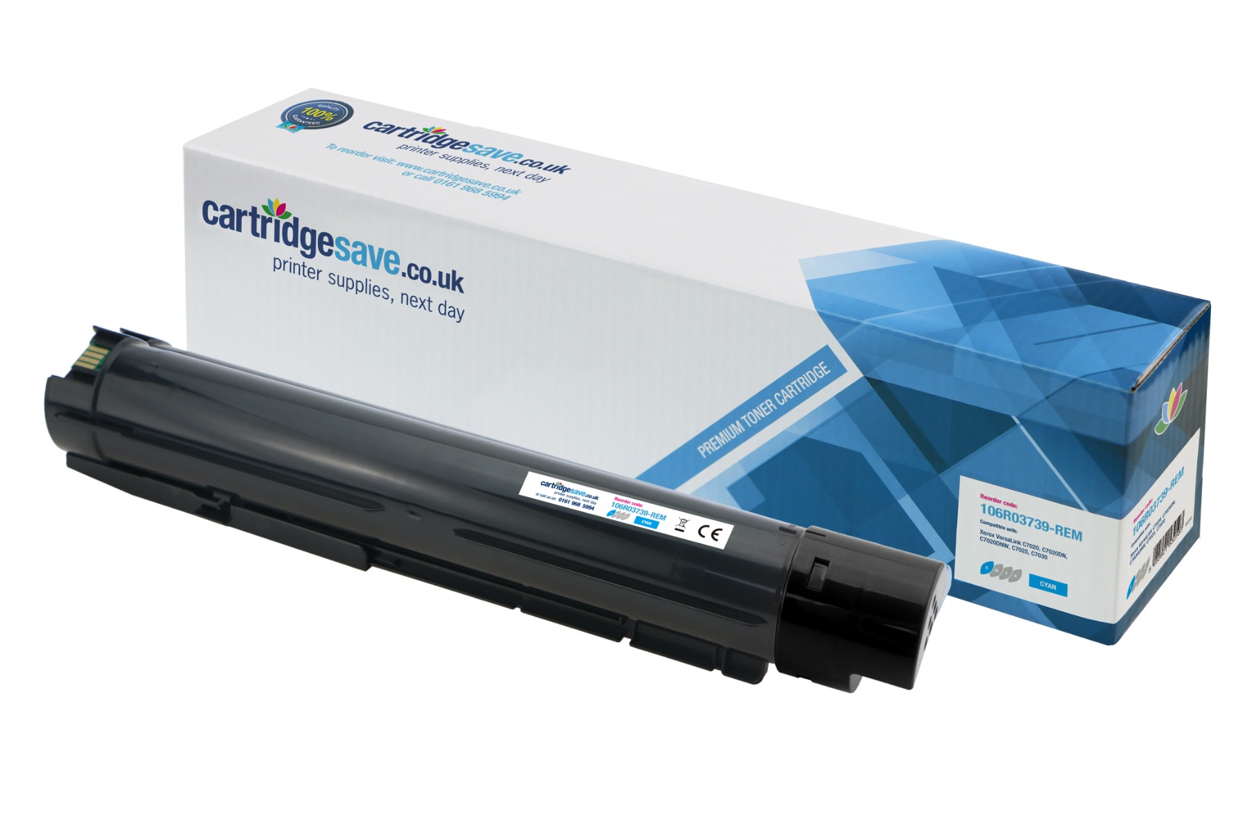 Compatible Xerox 106R03740 Extra High Capacity Cyan Toner Cartridge