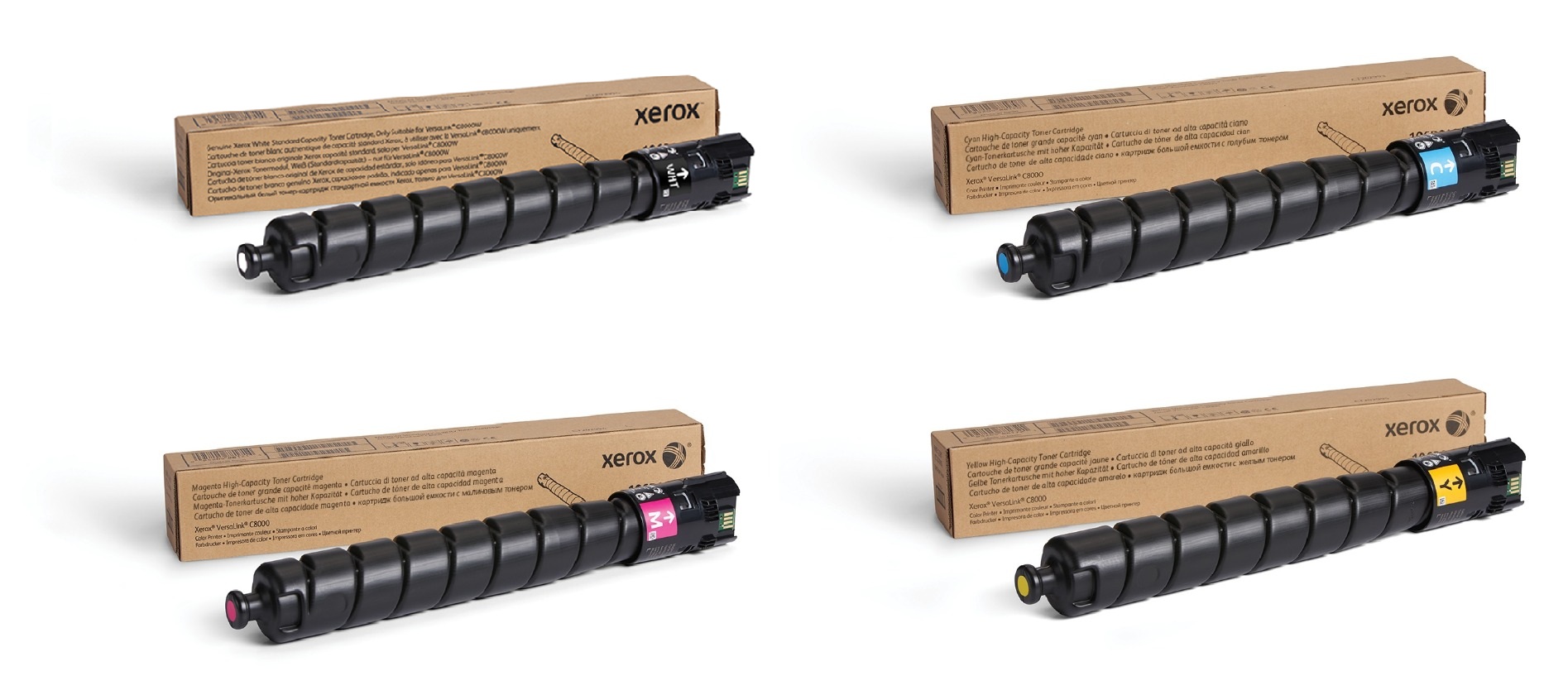 Xerox 106R04 White & 3 Colour Toner Cartridge Multipack