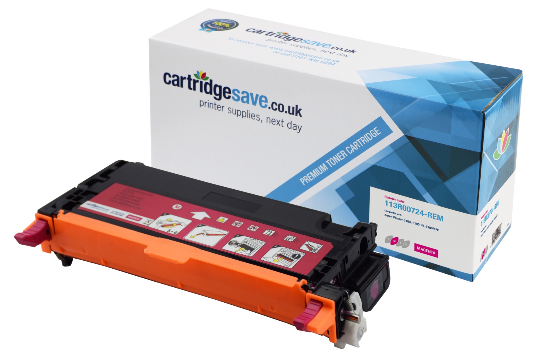 Compatible Xerox 113R00724 High Capacity Magenta Toner Cartridge