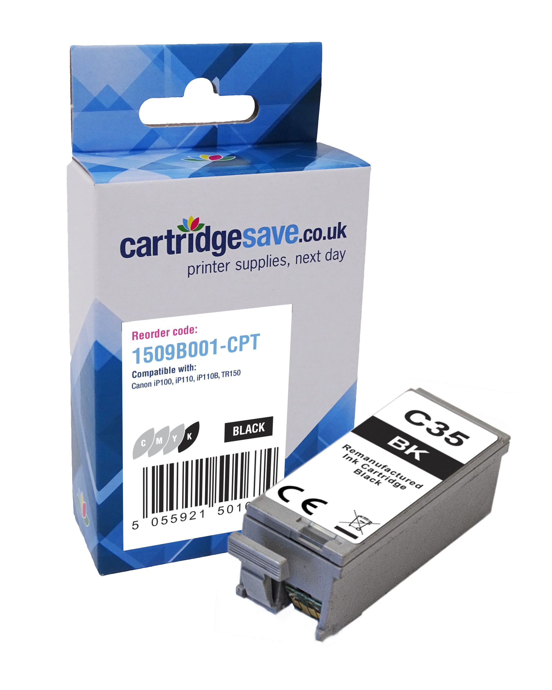 Compatible Canon PGI-35BK Black Ink Cartridge - (1509B001)