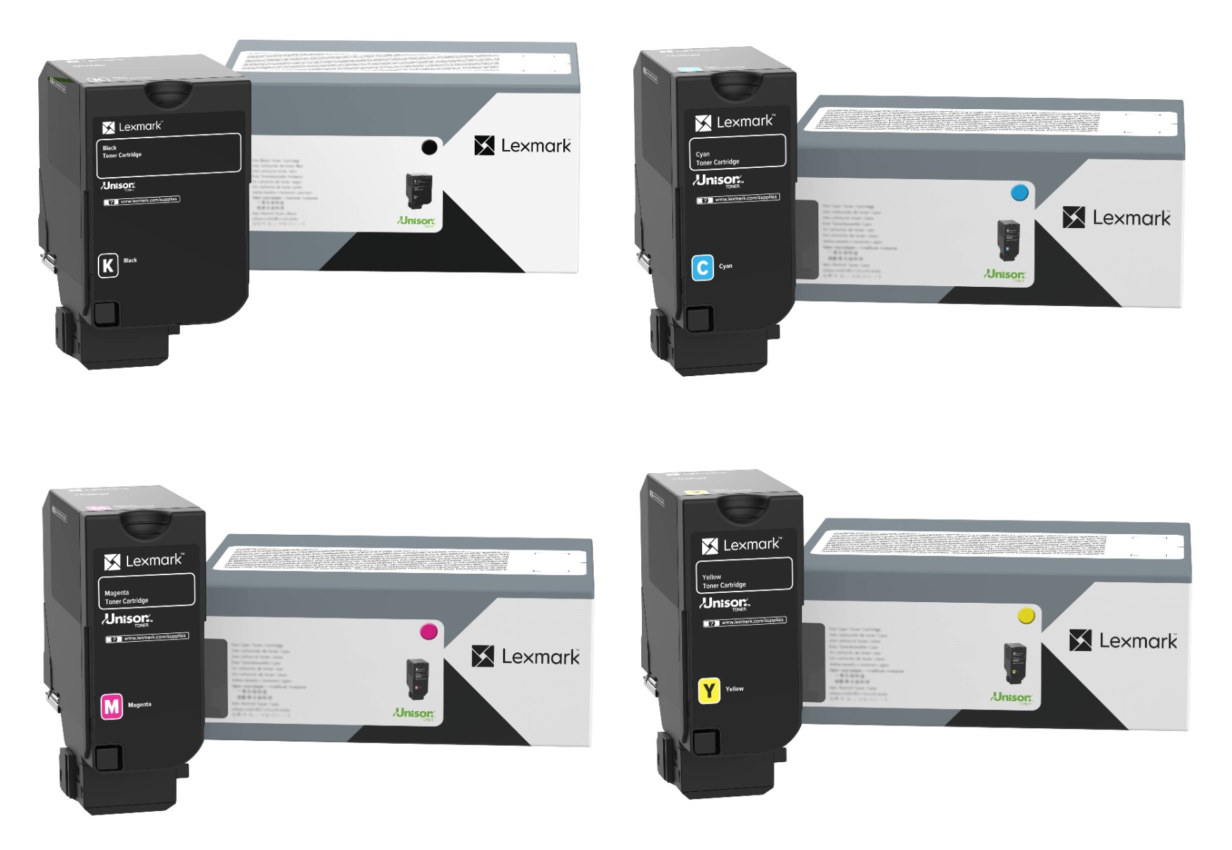 Lexmark 24B751 4 Colour Toner Cartridge Multipack