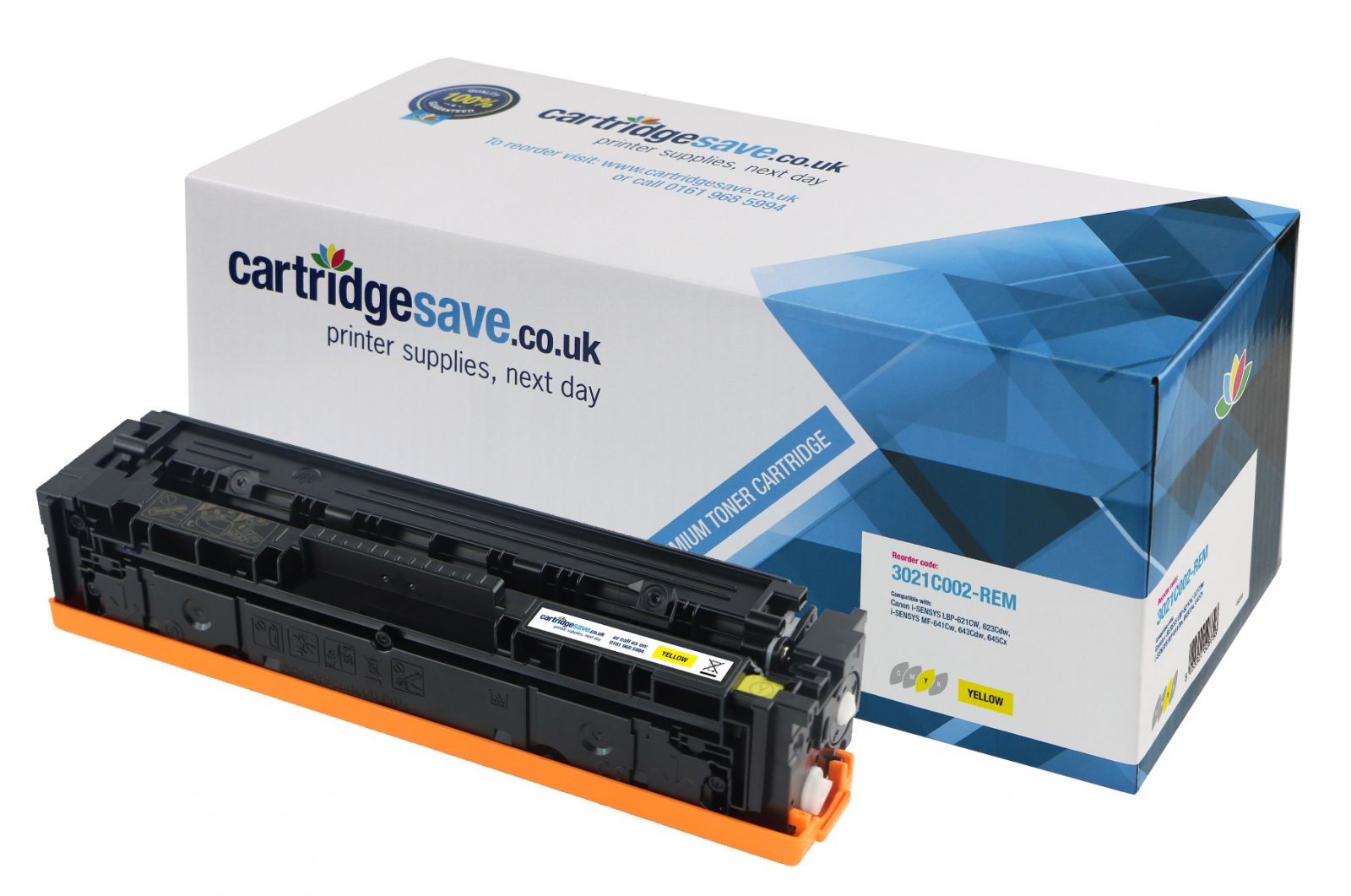 Compatible Canon 054 Yellow Toner Cartridge - (3021C002)