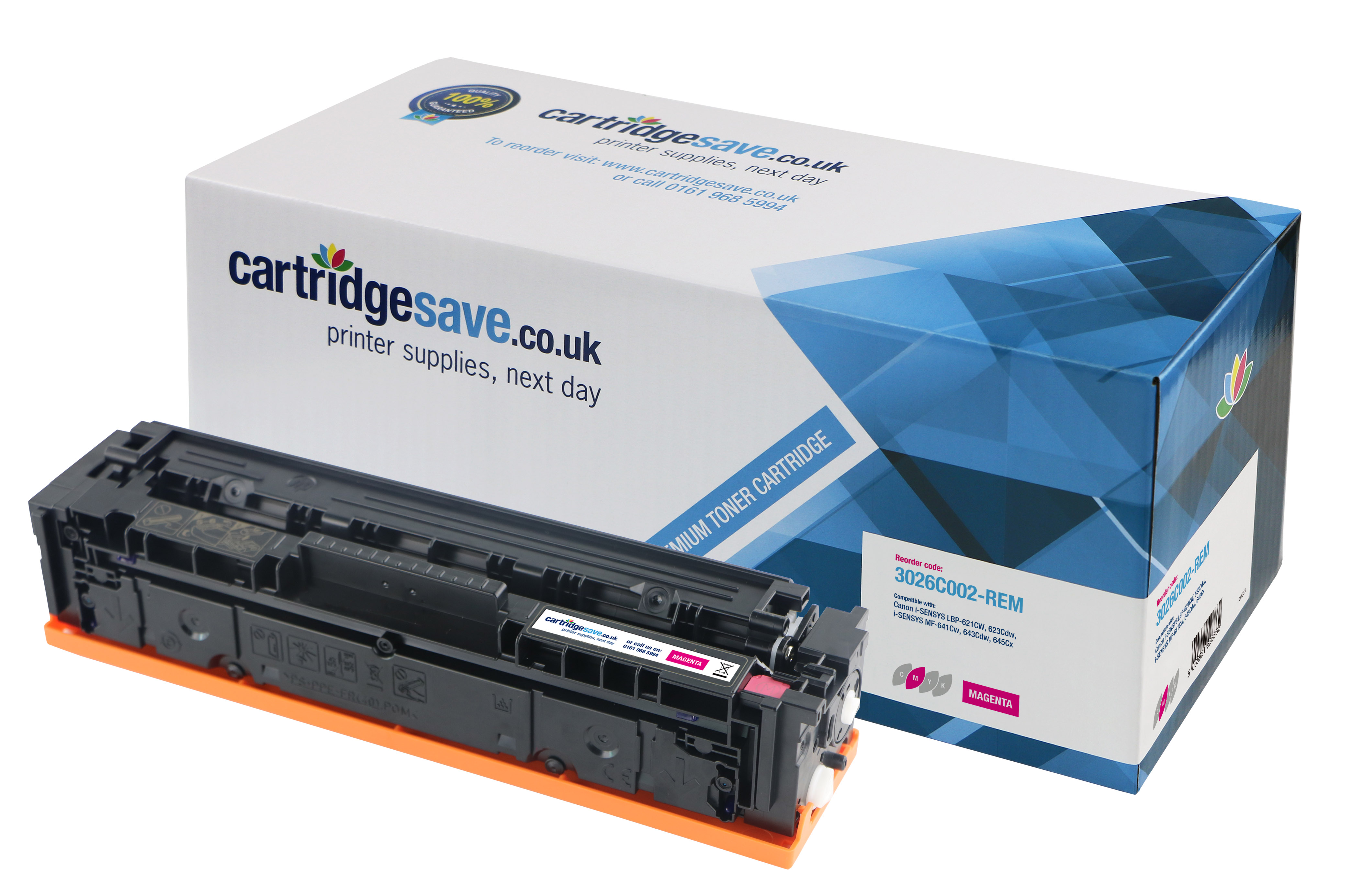 Compatible High Capacity Canon 054H Magenta Toner Cartridge - (3026C002)