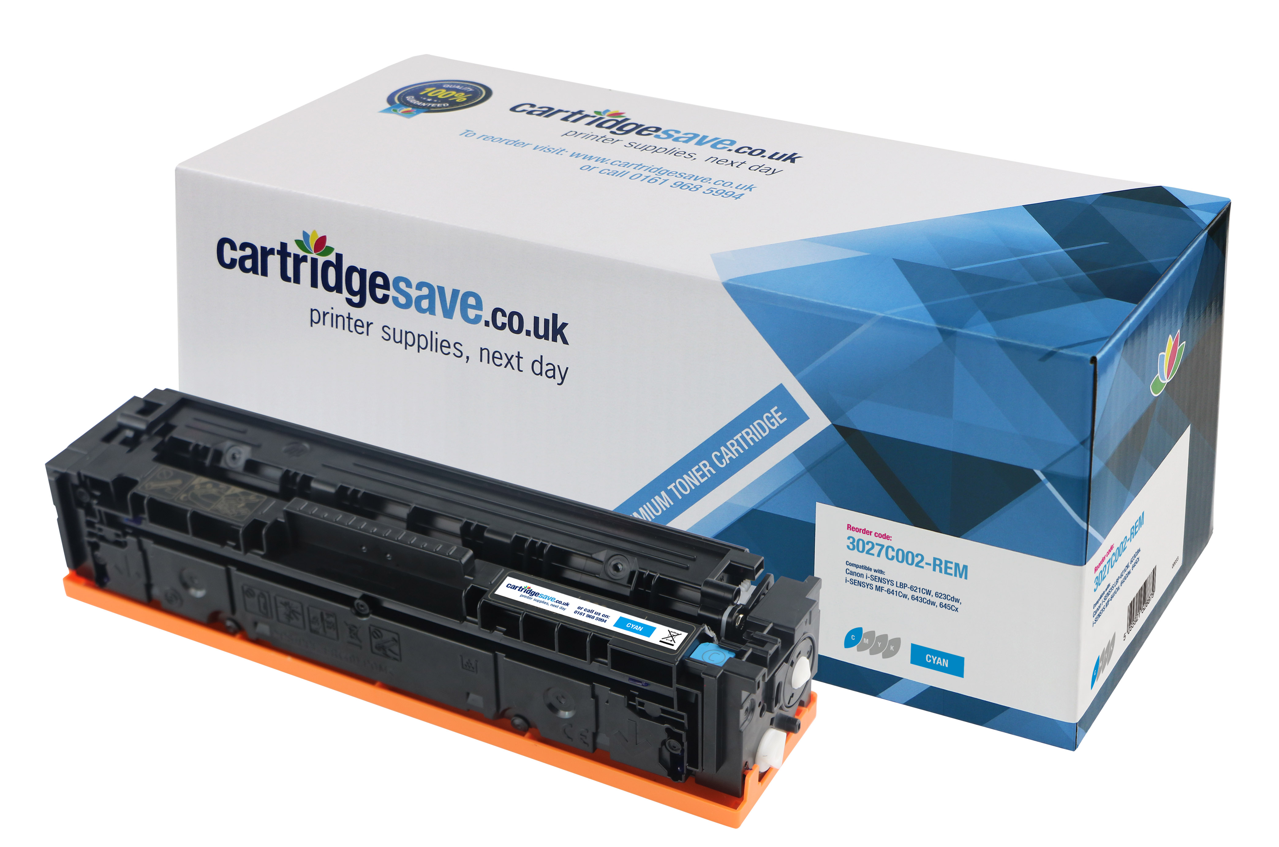 Compatible High Capacity Canon 054H Cyan Toner Cartridge - (3027C002)